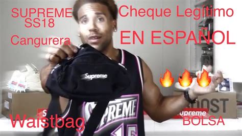 SUPREME SS18 WAIST BAG (EN ESPAÑOL) CHEQUE .